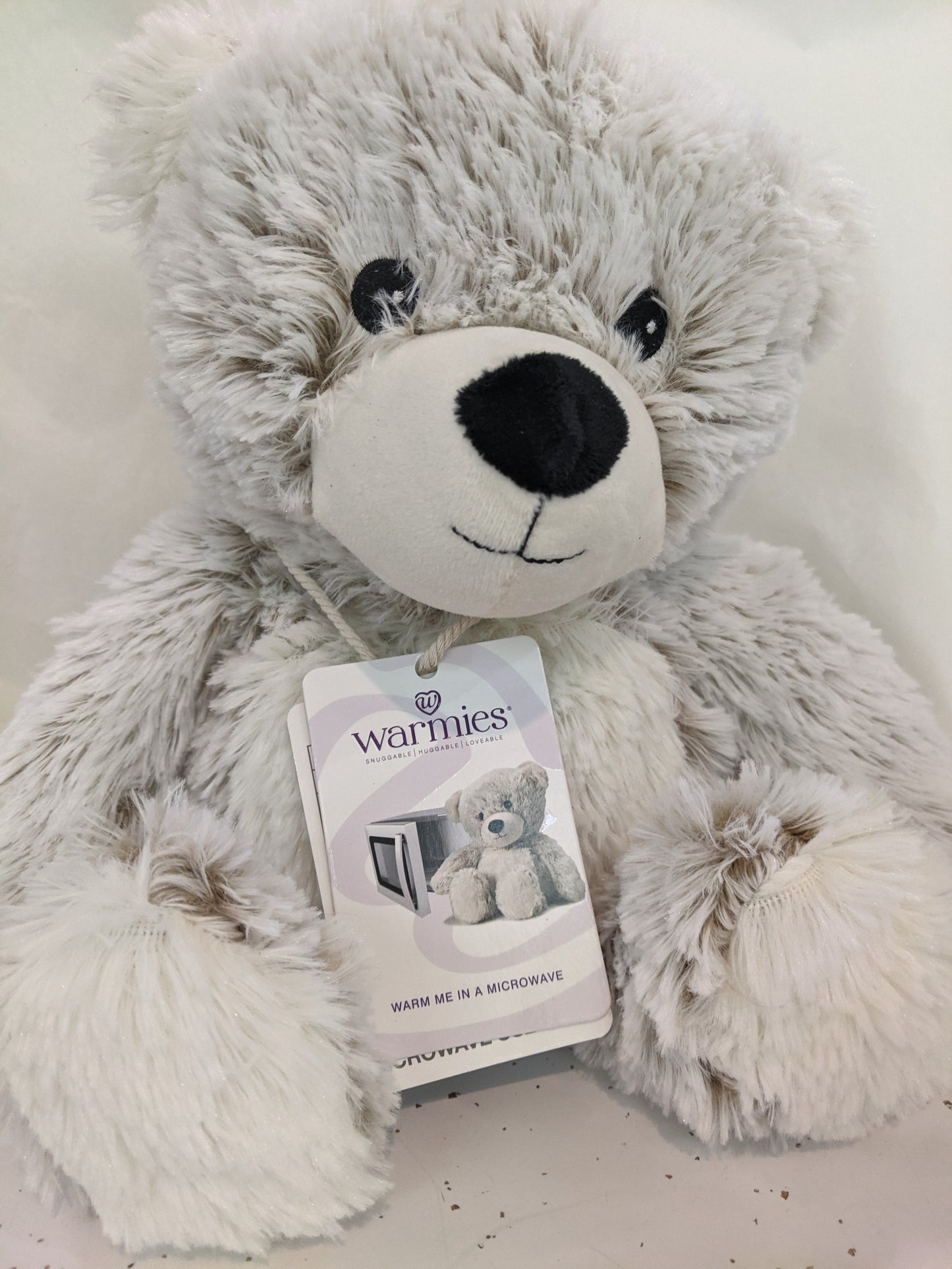 Warmies Marshmallow Gray Bear