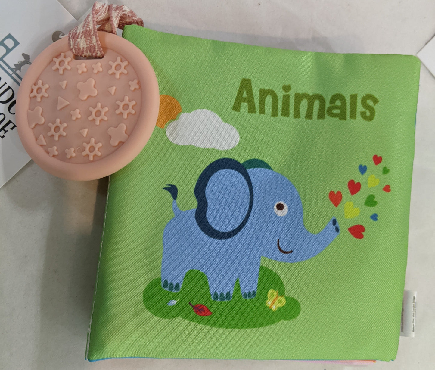Cloth Book with Teething Ring