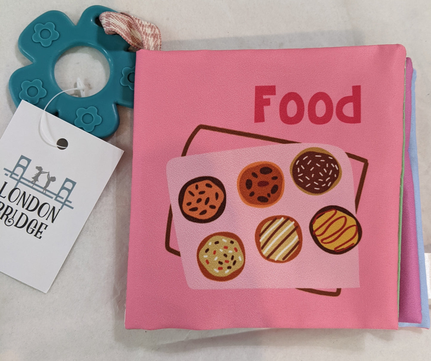 Cloth Book with Teething Ring
