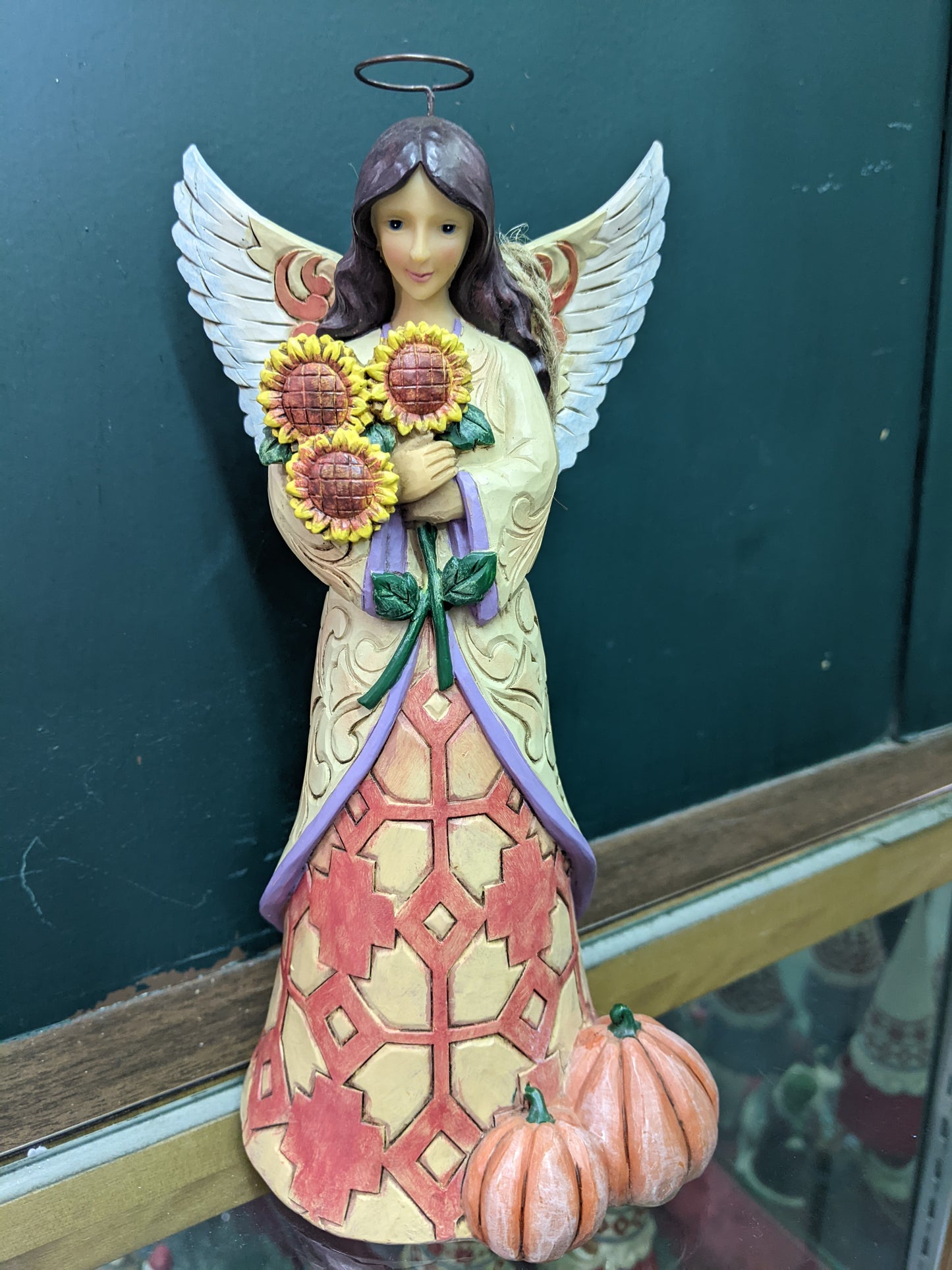 Jim Shore Harvest Angel with Sunflowers