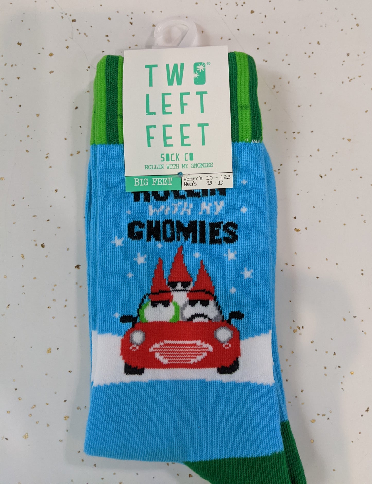 Two Left Feet Socks- Rollin With My Gnomies