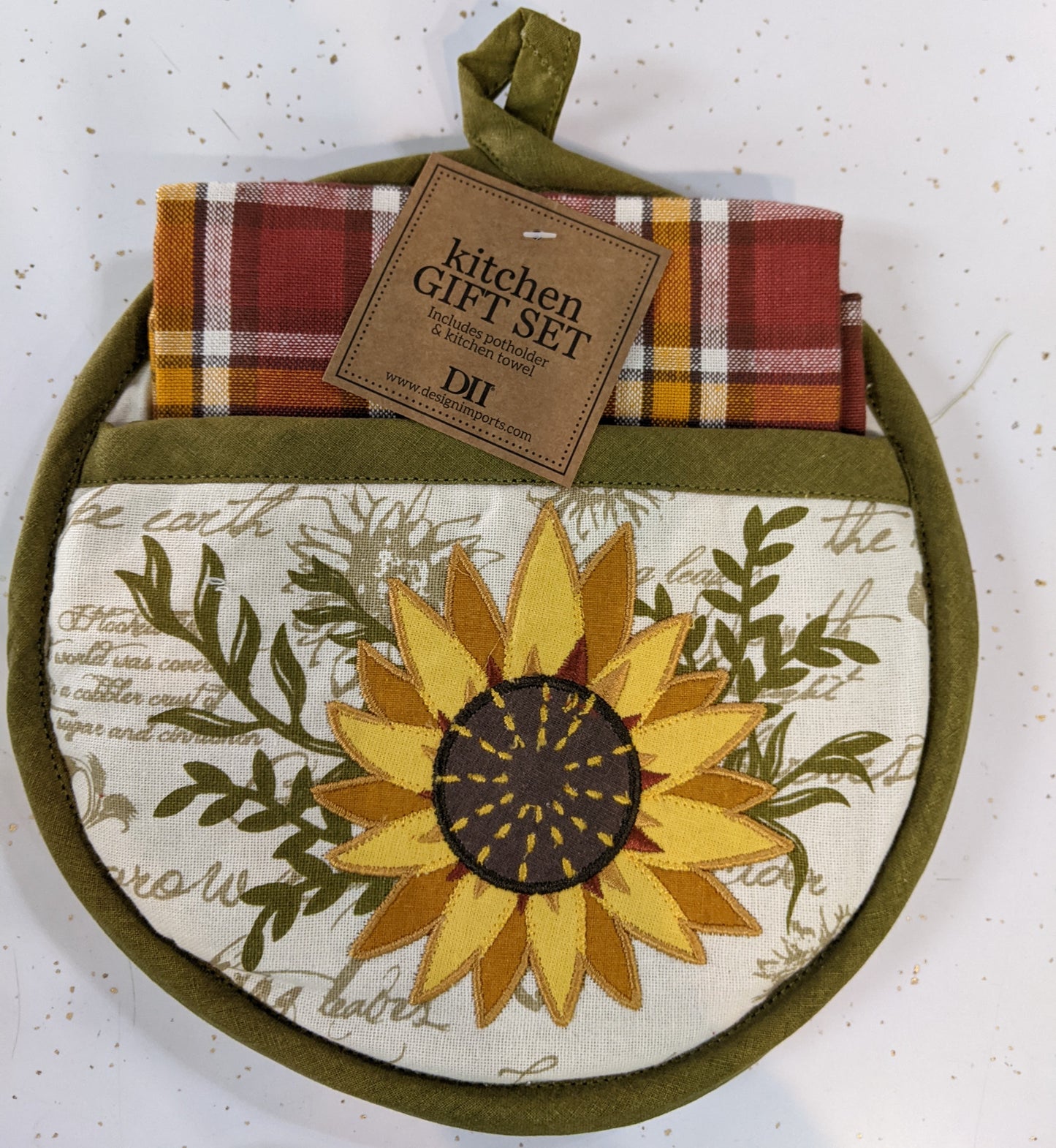 Sunflower Potholder Gift Set