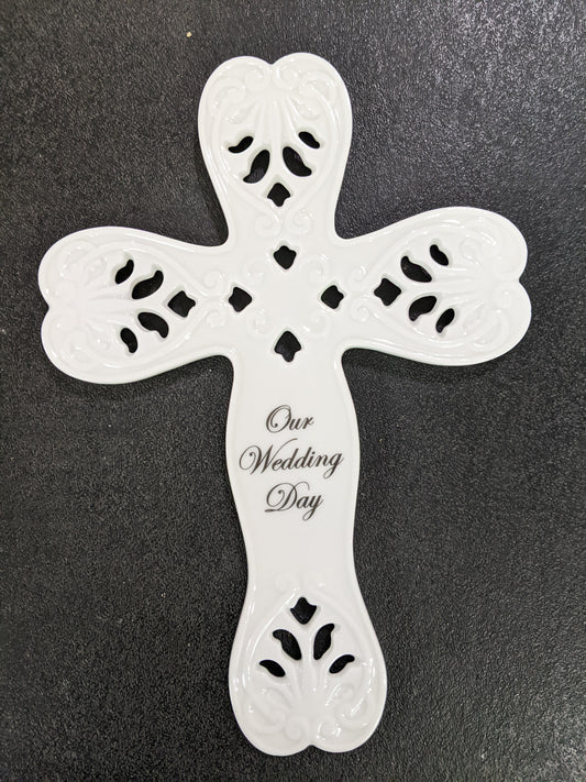 8” Our Wedding Day Cross