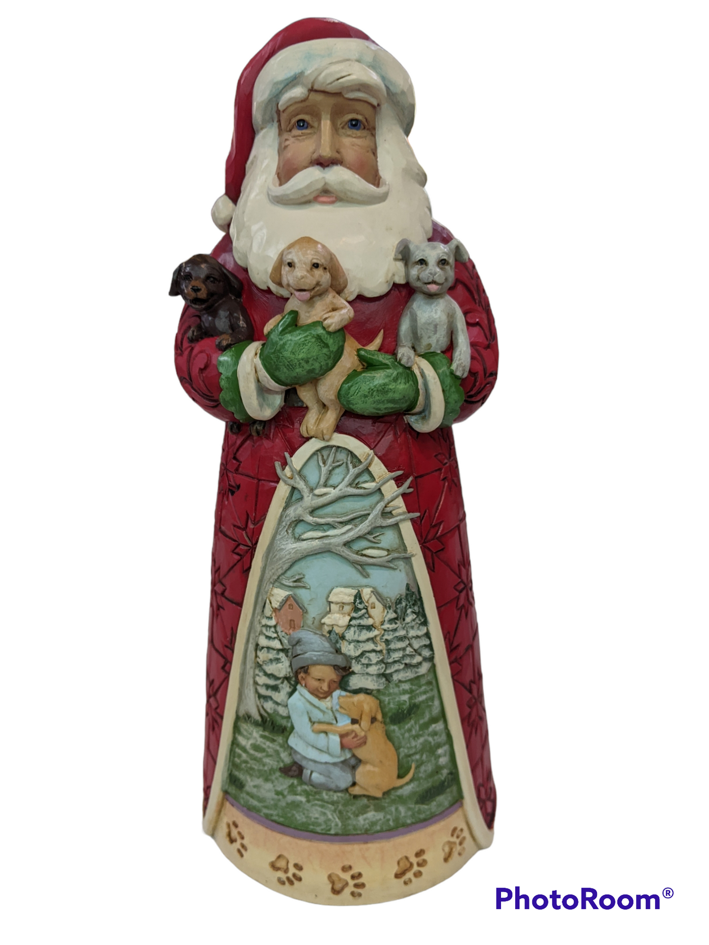 Jim Shore Santa with Puppies