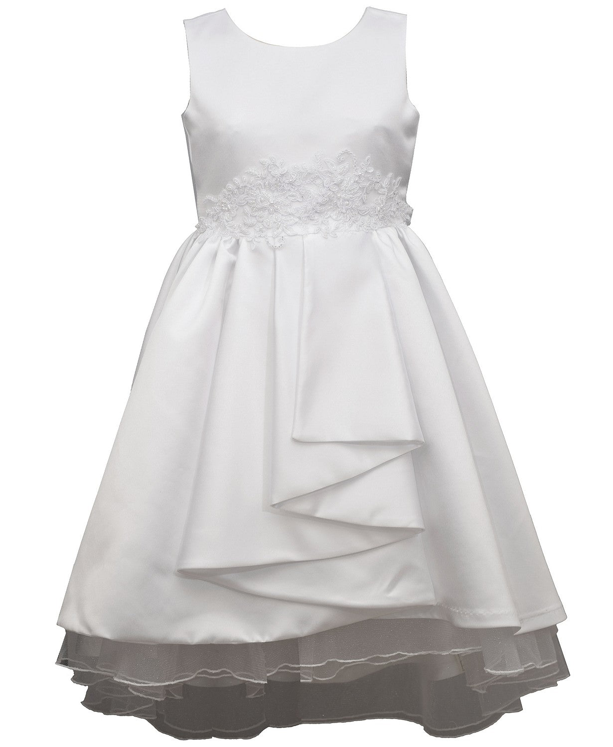 Pleated Front Dress Girls 7-12