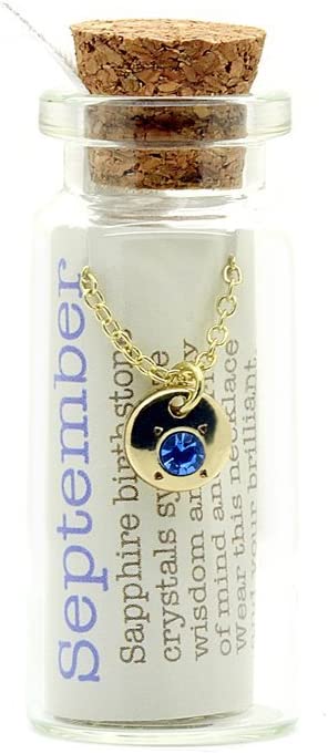 Birthstone Bottle Necklace