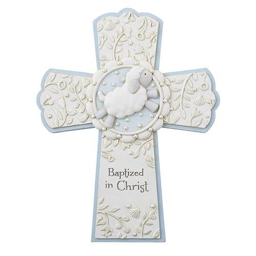Baptism Cross Blue