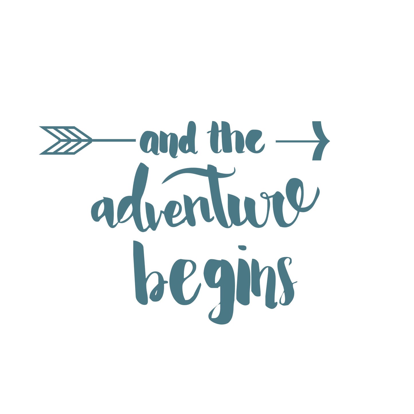AND THE ADVENTURE BEGINS DECAL
