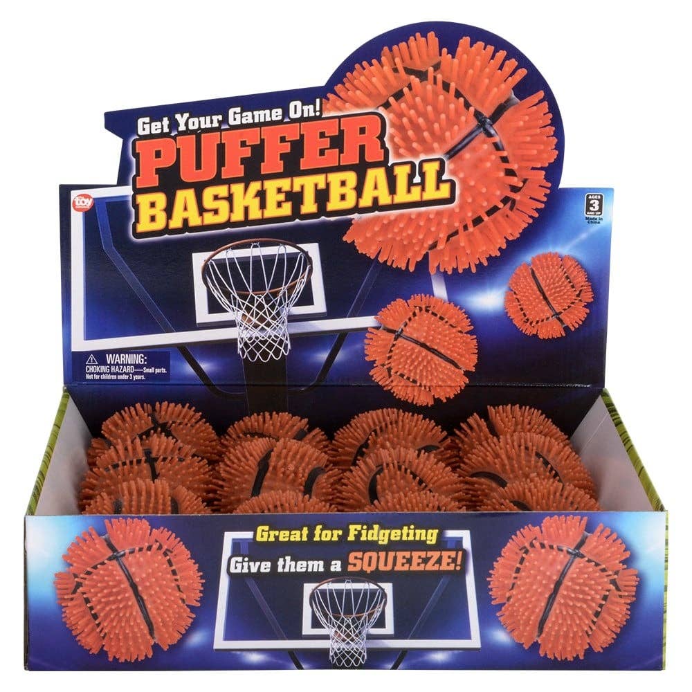 Puffer Basketball – 5" Squishy Stress Ball