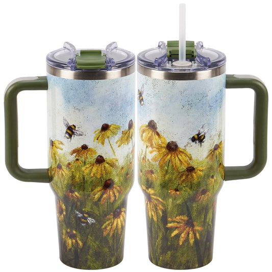 Black-Eyed Susan & Bee 40 oz. Insulated Travel Mug
