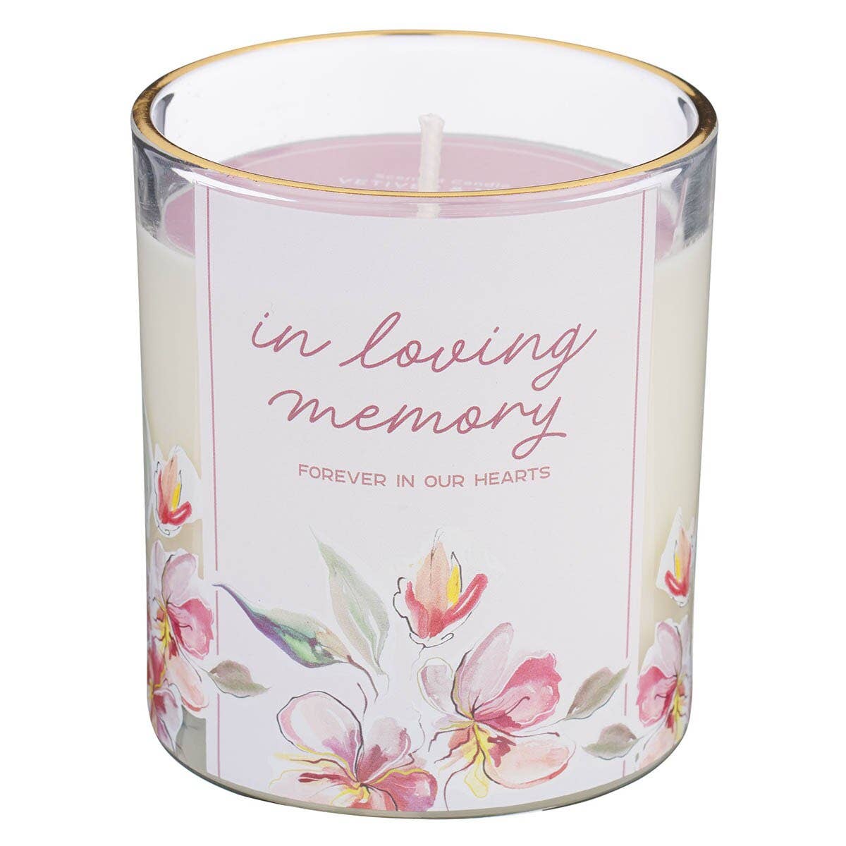 In Loving Memory Candle – Floral Sympathy Gift (8 oz)
