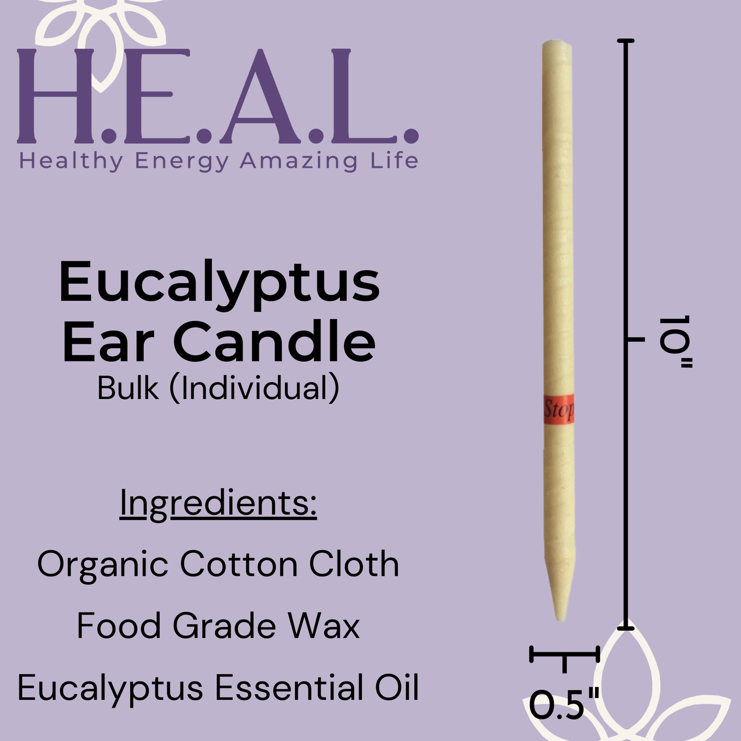 Eucalyptus Ear Candles by Doc Harmony