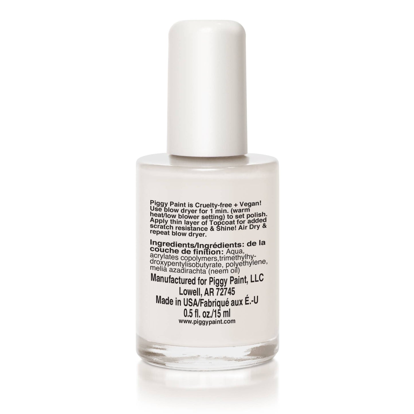 Shine Topcoat Non-Toxic Kids Nail Polish by Piggy Paint