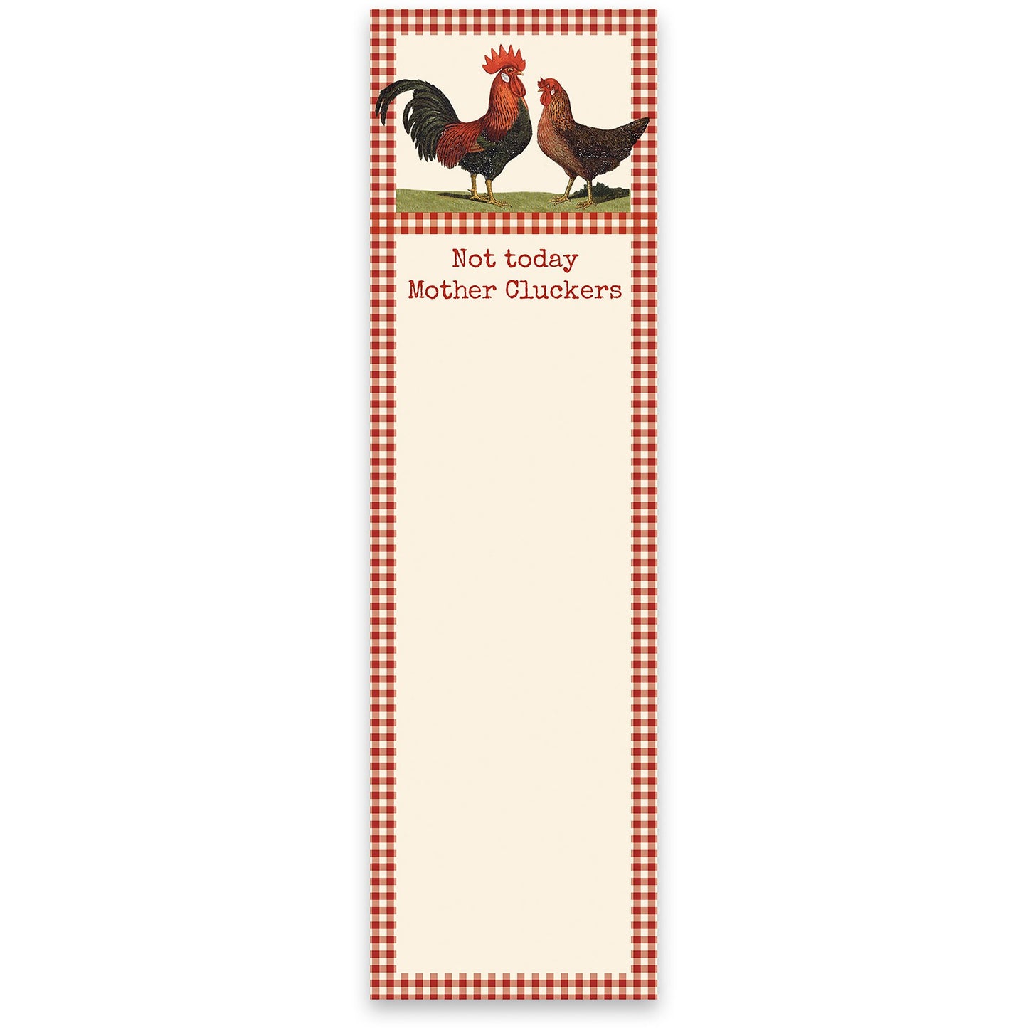 Not Today Mother Cluckers Magnetic List Pad