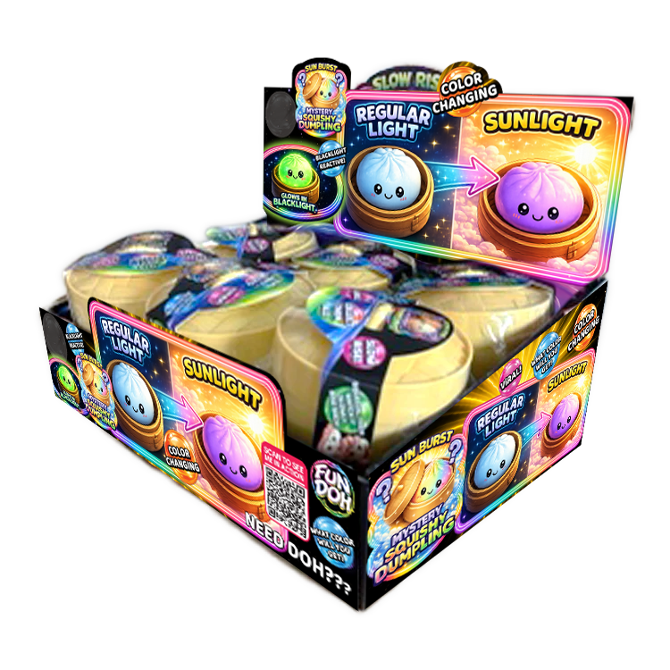Color Changing Glitter Dumpling Squishy | Sensory Fidget Toy