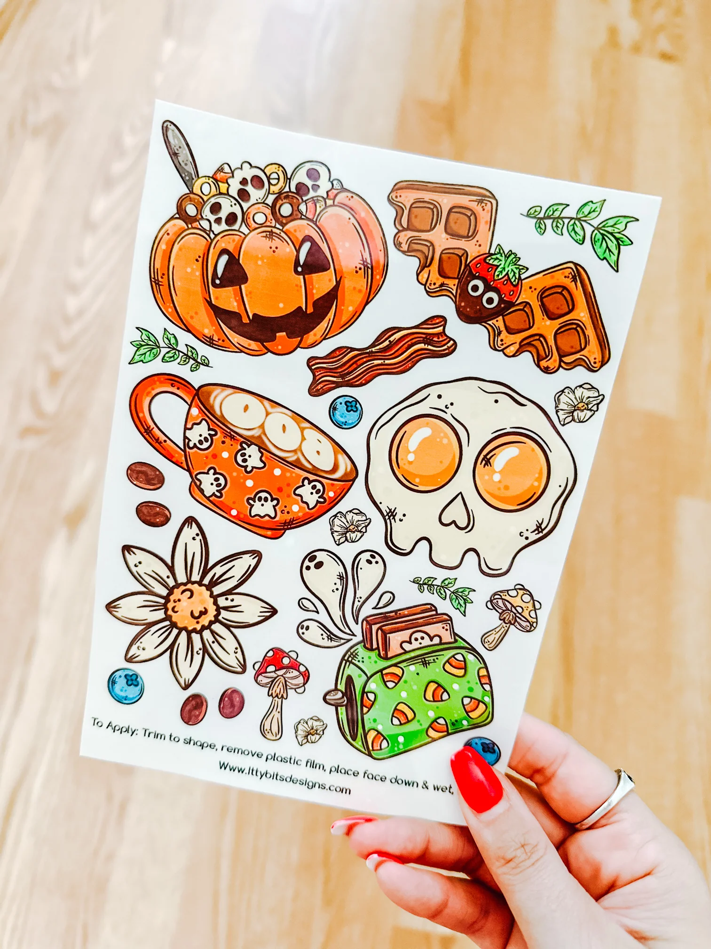 Spooky Foods Temporary Tattoos
