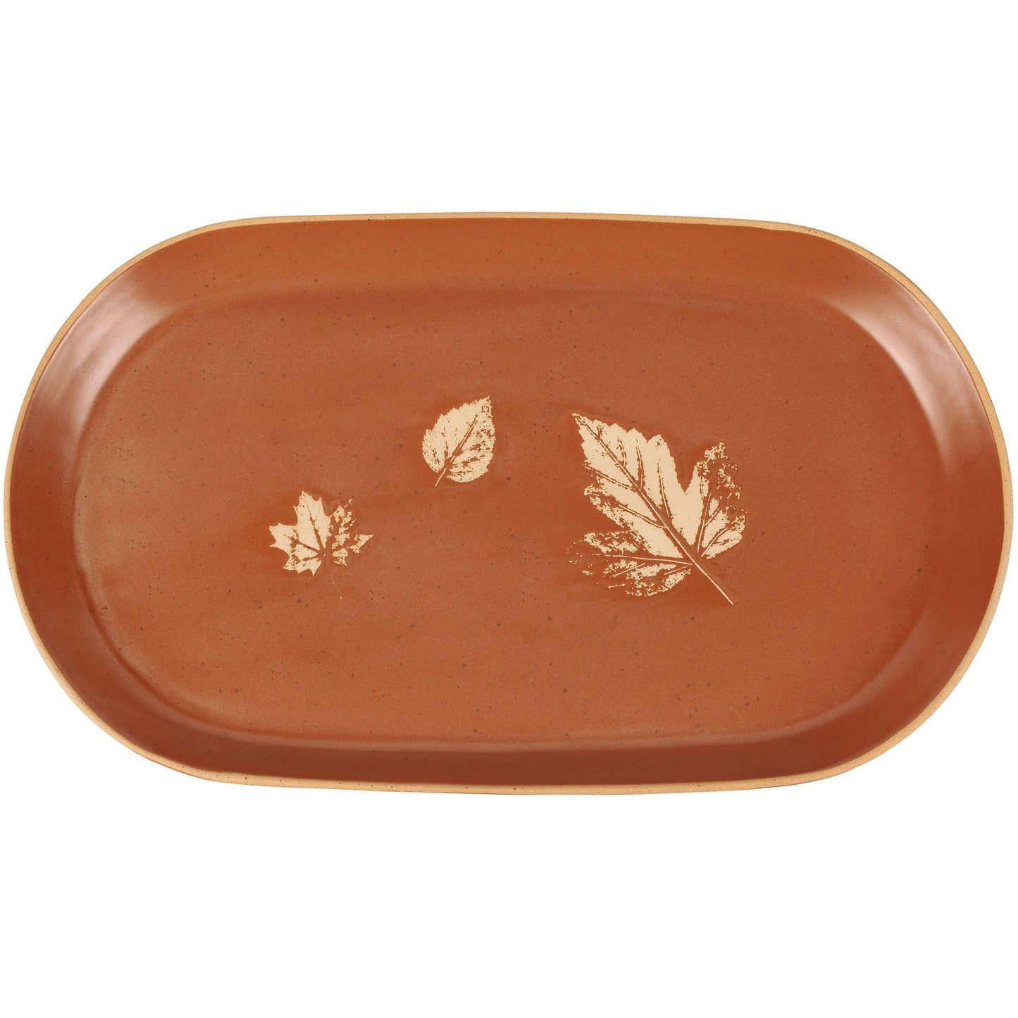 Fall Leaves Oval Platter