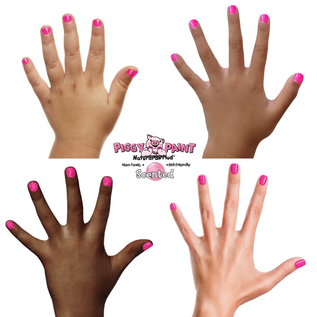 Scented Bubble Gum Bash Non-Toxic Kids Nail Polish by Piggy Paint