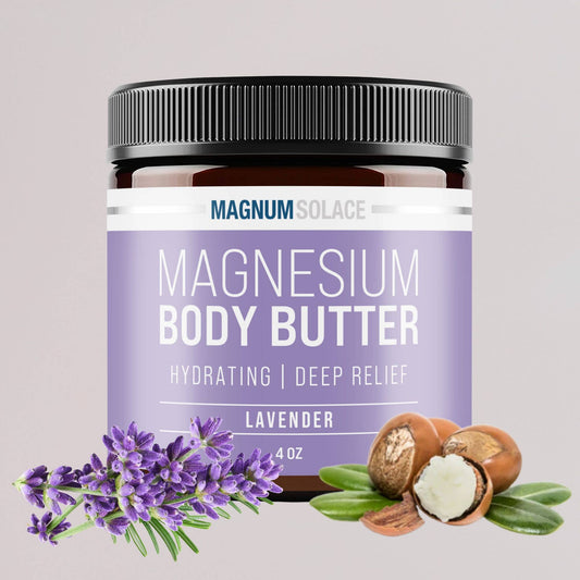Magnesium Body Butter for Better Sleep - Lavender, 4 oz