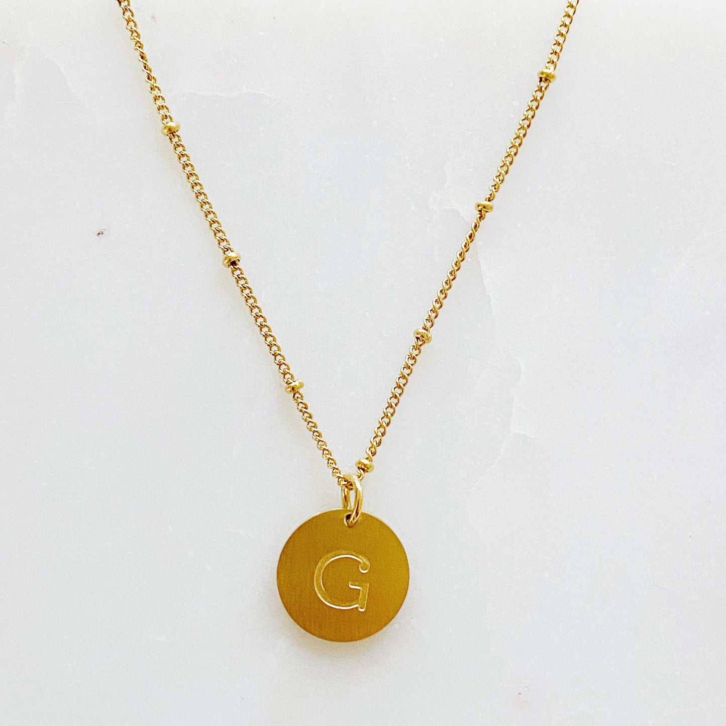 Charm Initial Necklace
