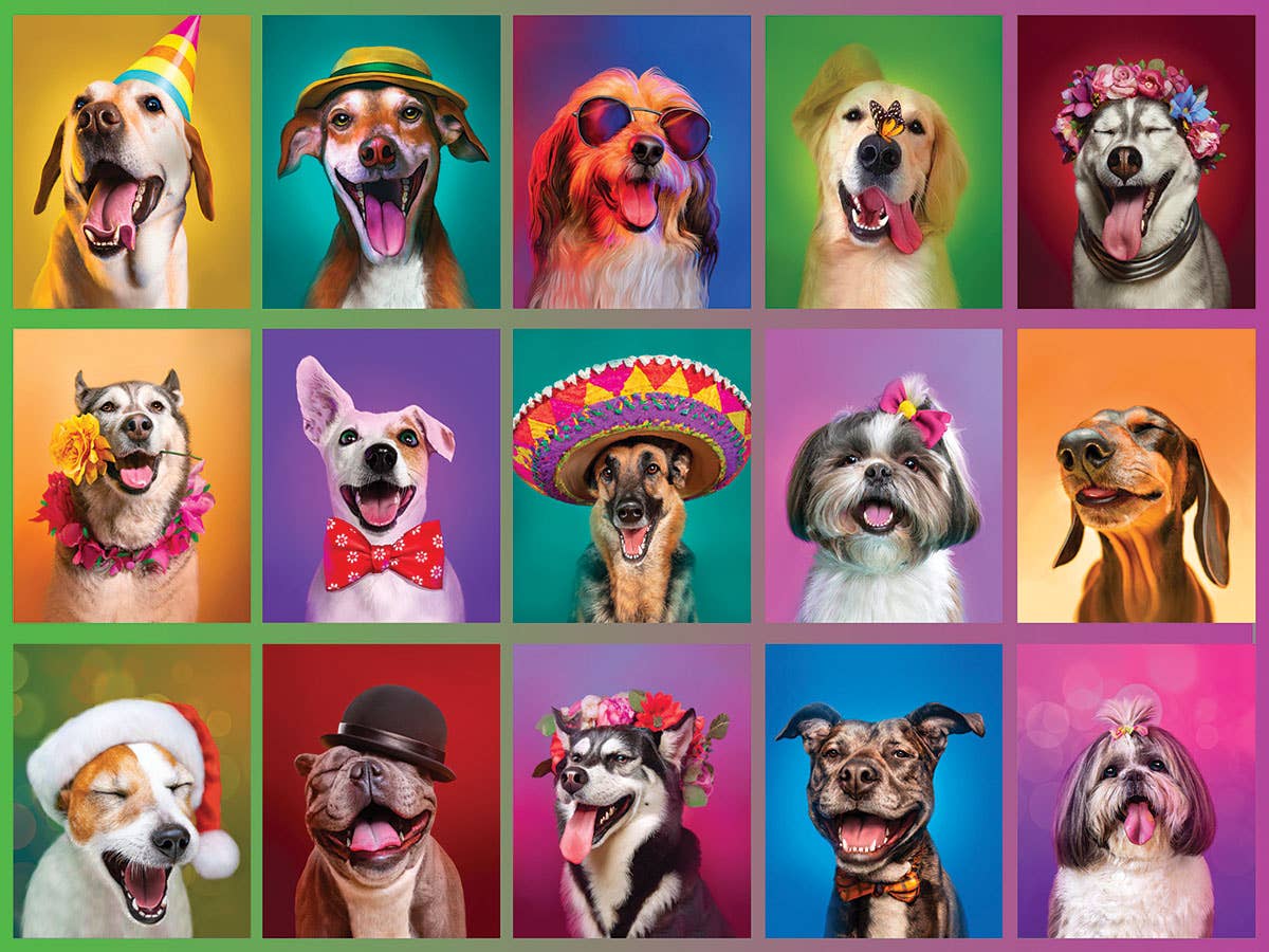 Puppy Portraits  500 Piece Jigsaw Puzzle