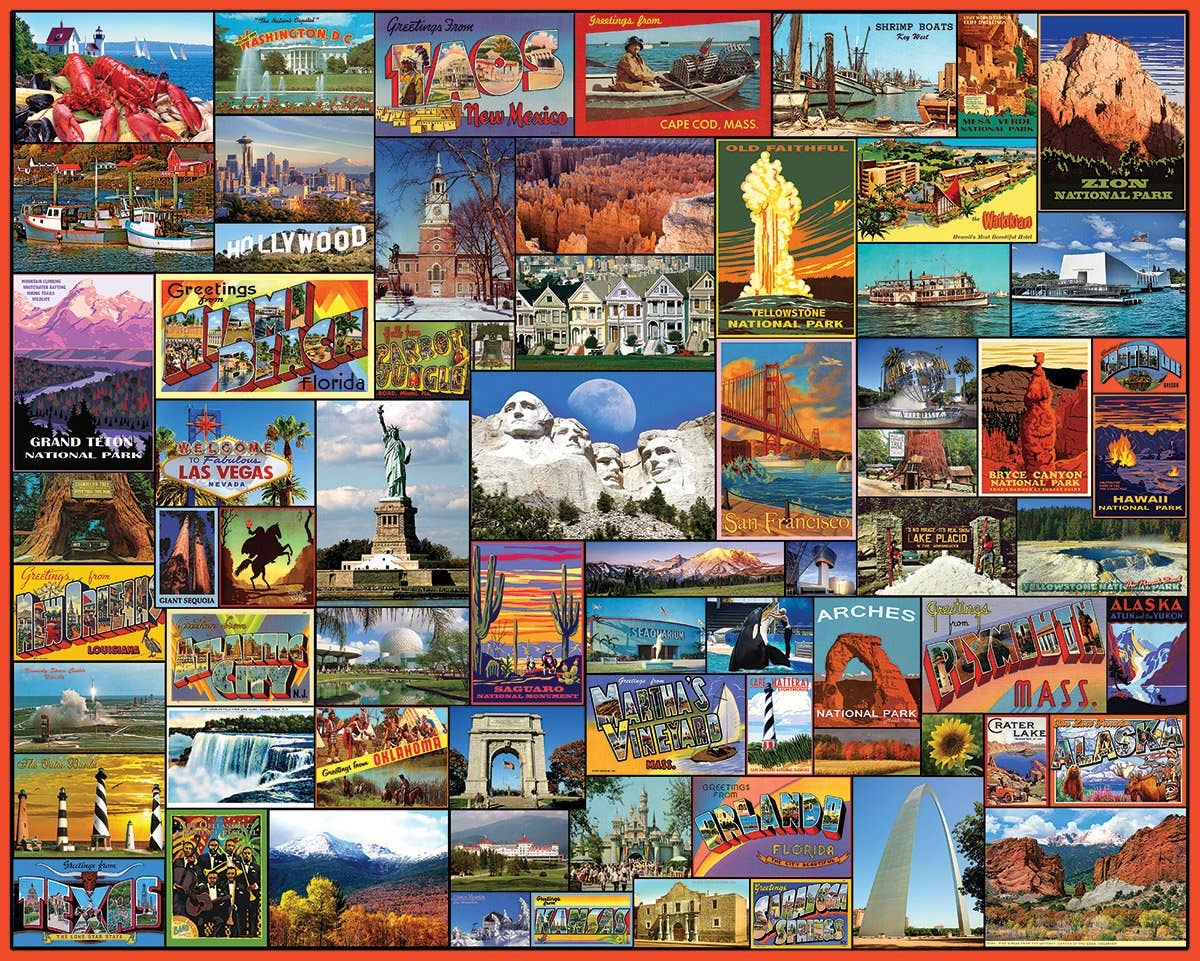 Best Places In America  1000 Piece Jigsaw Puzzle