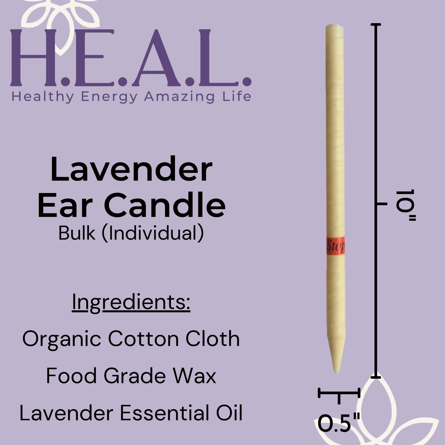 Lavender Ear Candles by Doc Harmony