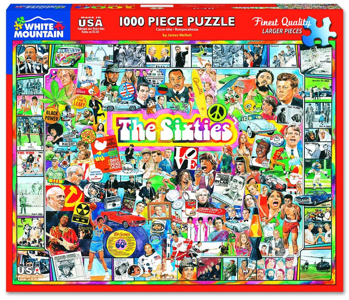 The Sixties 1000 Piece Jigsaw Puzzle