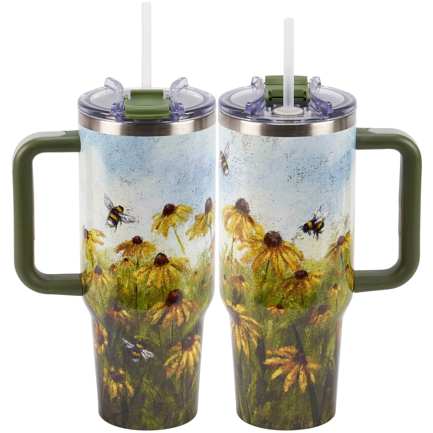 Black-Eyed Susan & Bee 40 oz. Insulated Travel Mug