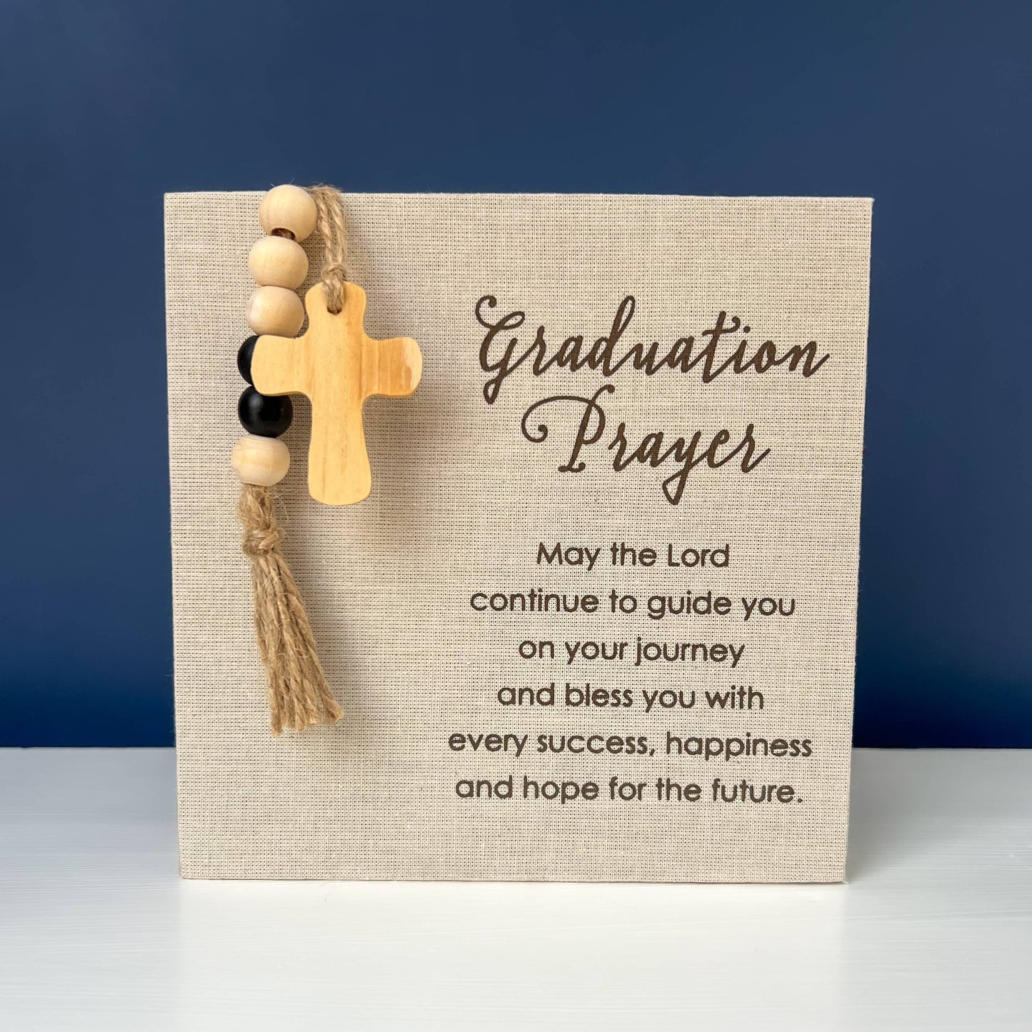 Graduation Prayer Plaque – Blessings for the Journey (6x6)