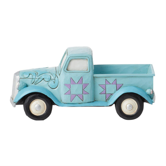 Jim Shore Mini Blue Vintage Pickup Truck – Little Truck to Pick You Up