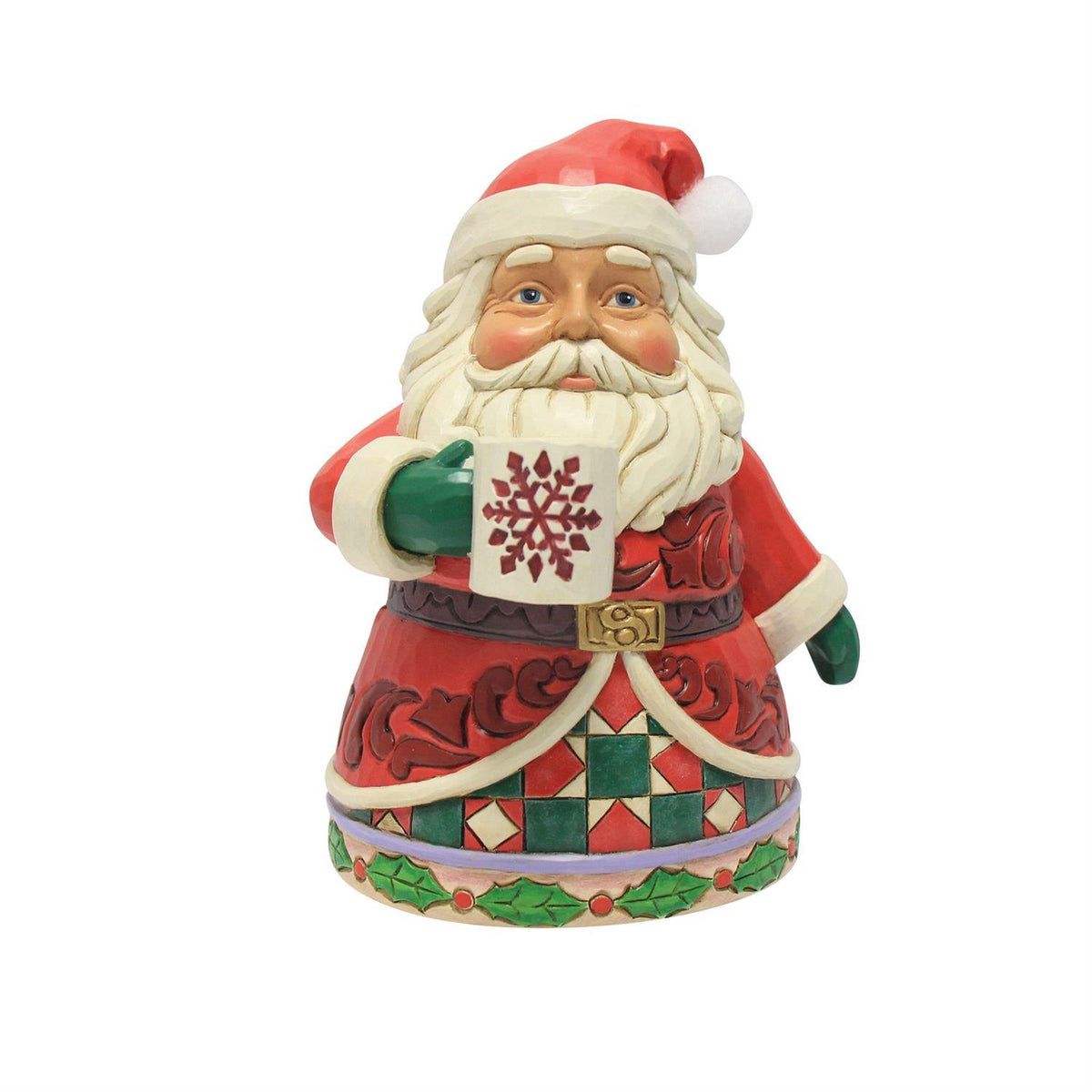 Jim Shore Santa Drinking Hot Cocoa Figurine – Have a Cup of Cheer