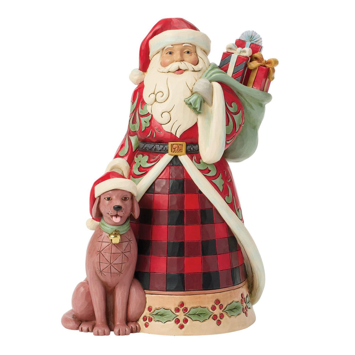 Jim Shore Highland Glen Santa with Dog – Santa's Companion