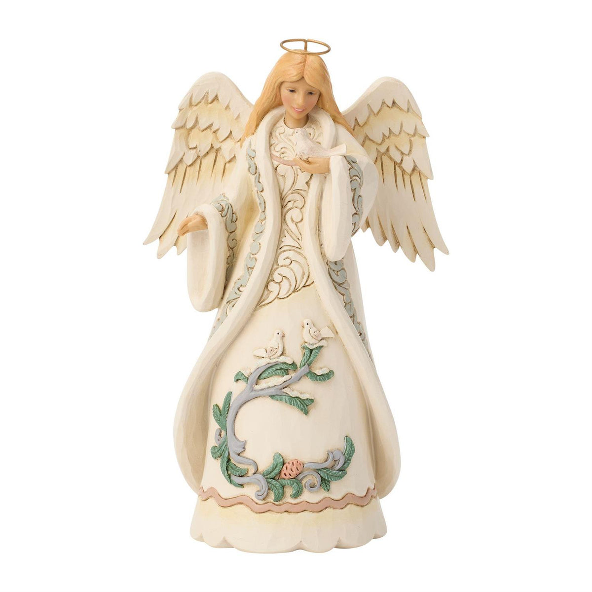 Jim Shore Woodland Angel with Dove – Whispers of Winter