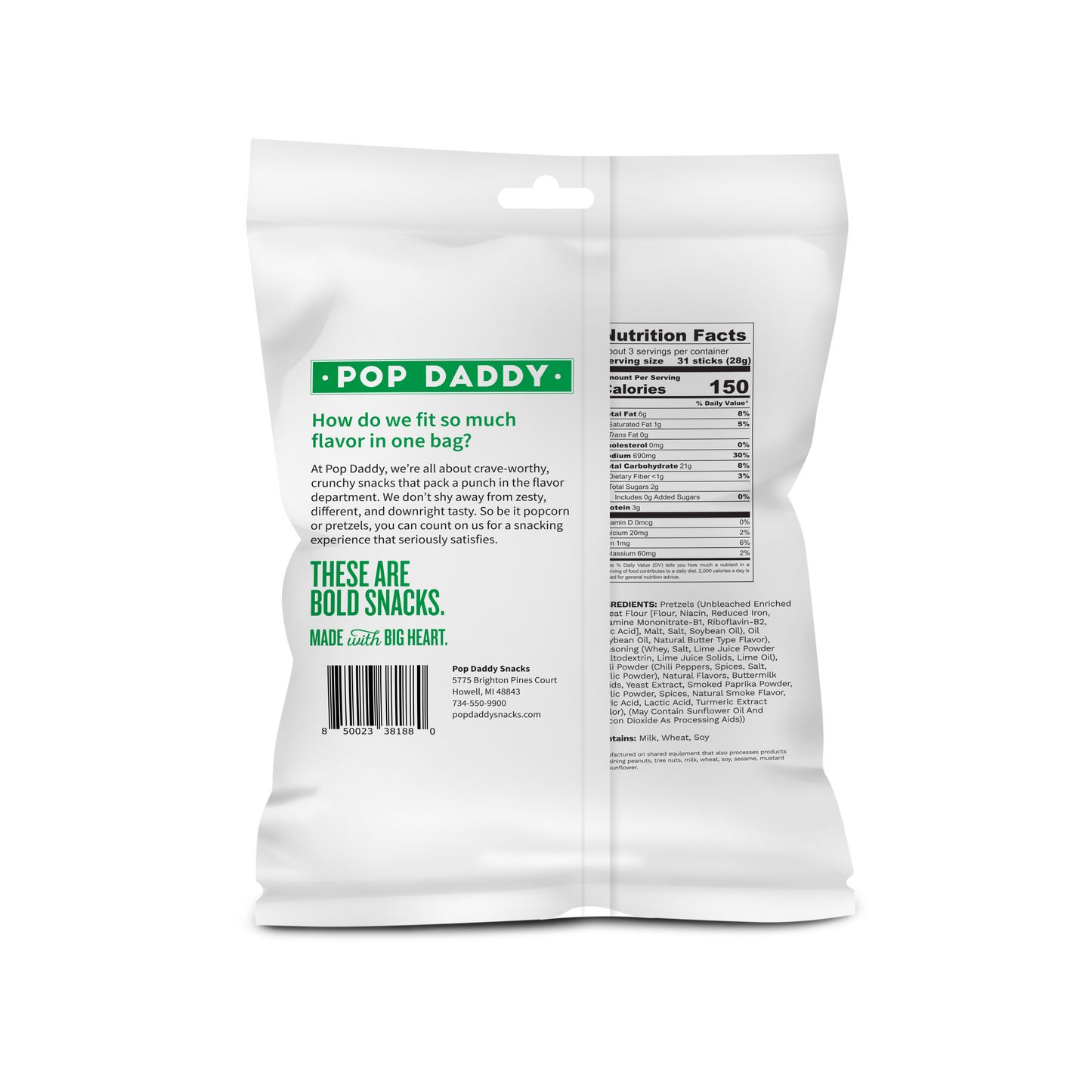 Seasoned Pretzels - 3oz - Mexican Street Corn