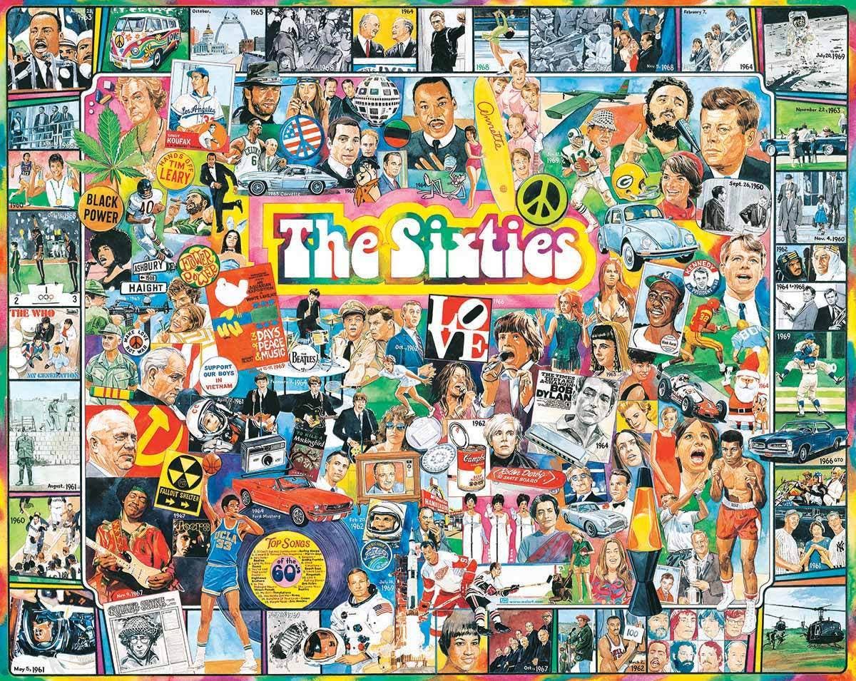 The Sixties 1000 Piece Jigsaw Puzzle