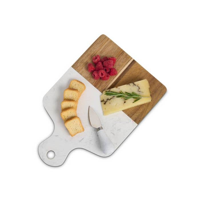 Maison Du Fromage Marble & Acacia Wood Cheese Board