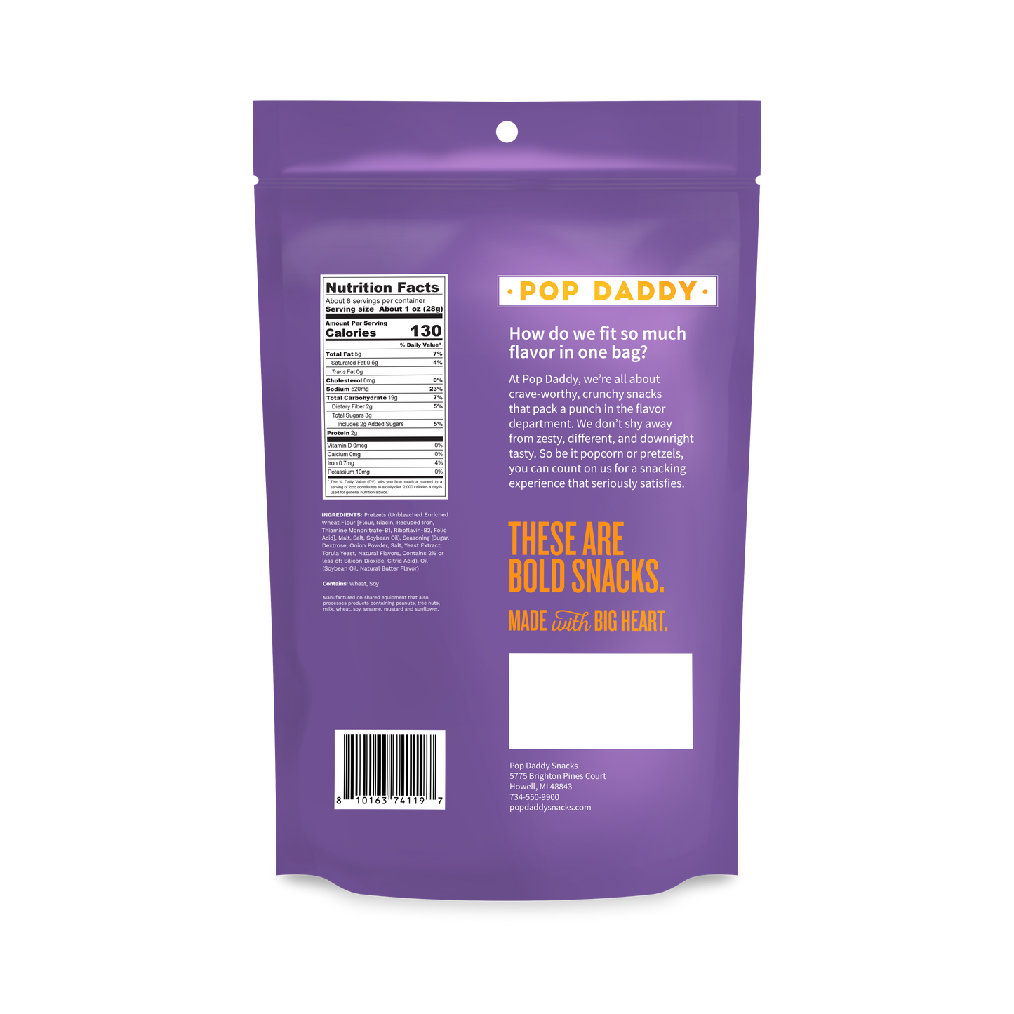 Seasoned Pretzels - 7.5oz - Sweet Maui Onion