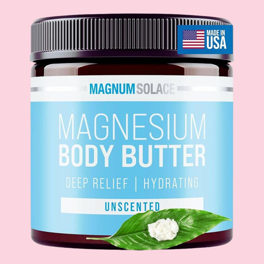 Magnesium Body Butter for Better Sleep - Unscented 4oz