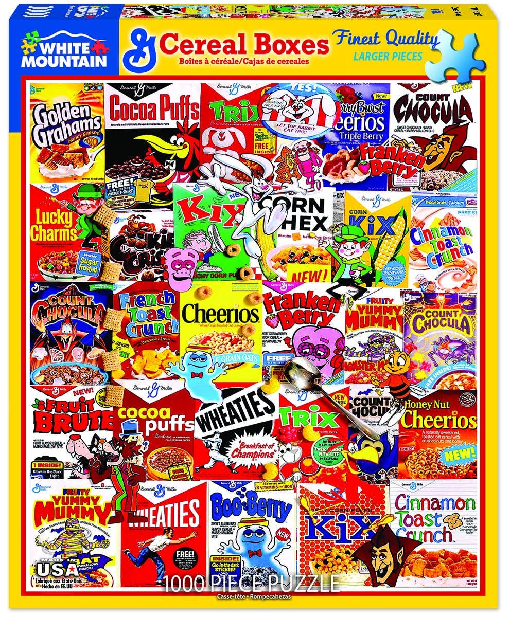 Cereal Boxes - 1000 Piece Jigsaw Puzzle