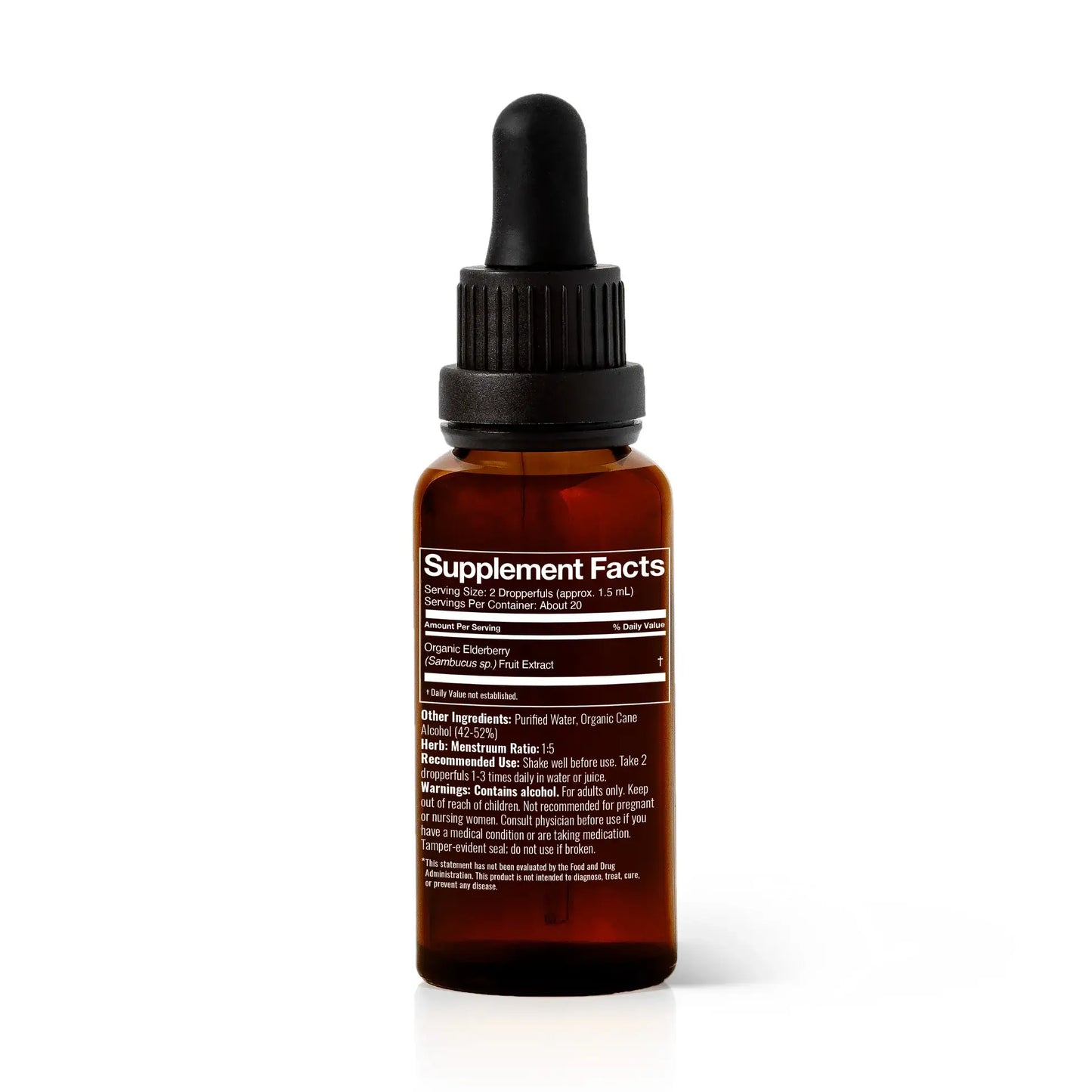 Organic Elderberry Tincture 30 mL