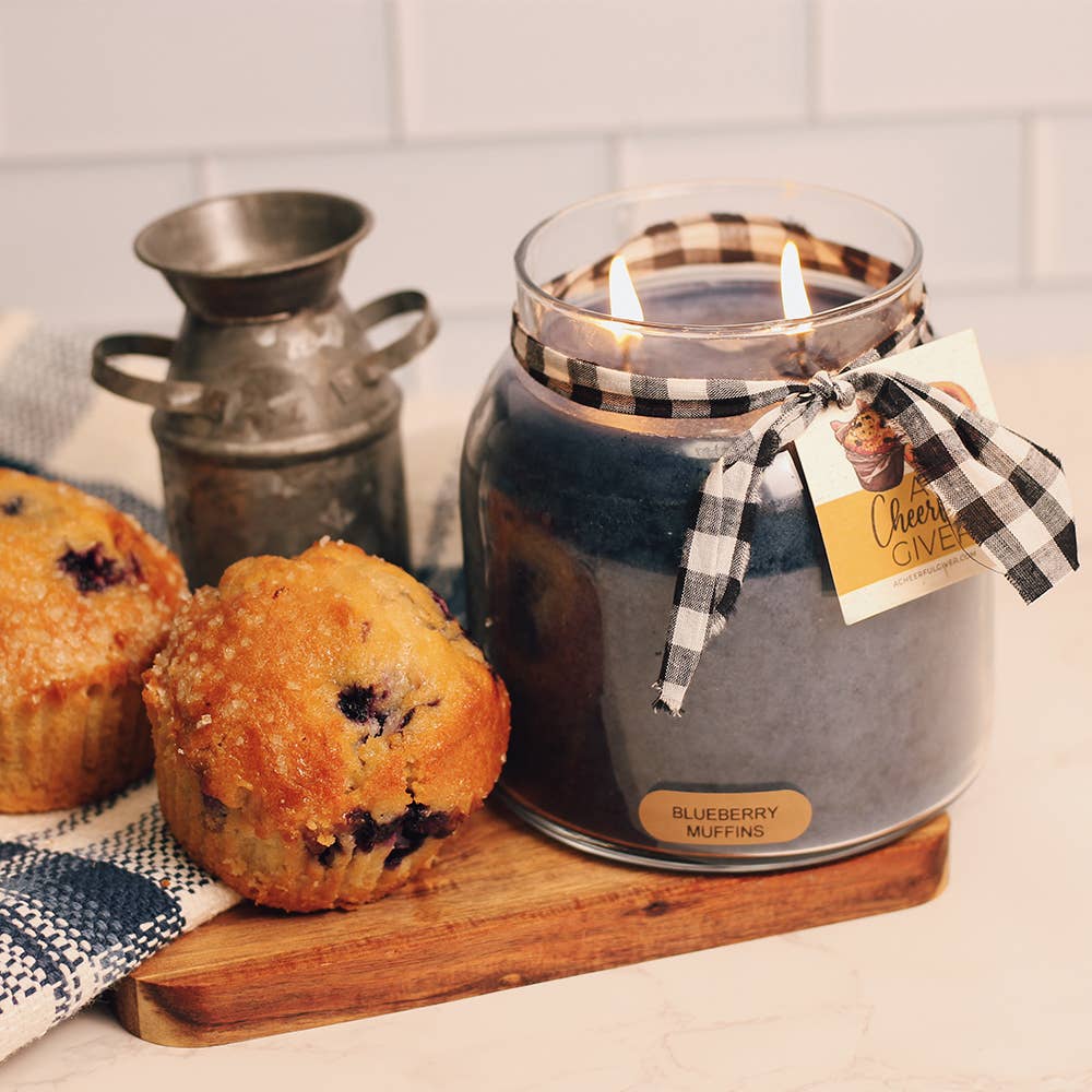 Cheerful Giver Blueberry Muffins Candle – 34 oz (Double Wick)
