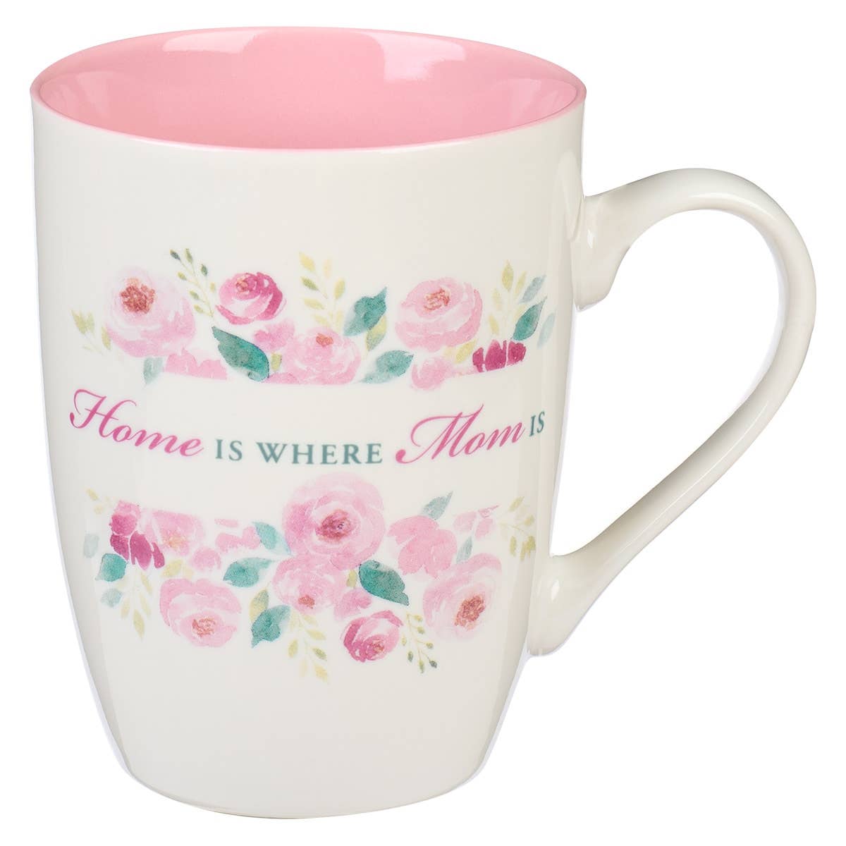 Home Is Where Mom Is – Pink Peony Ceramic Mug