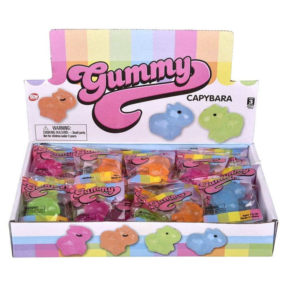 Gummy Capybara Squishy Toys 1.5"