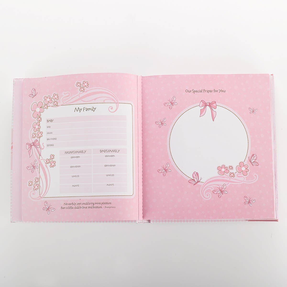Our Baby Girl Memory Book – Pink Keepsake Album