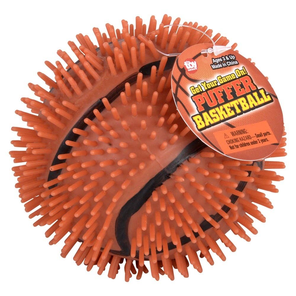 Puffer Basketball – 5" Squishy Stress Ball