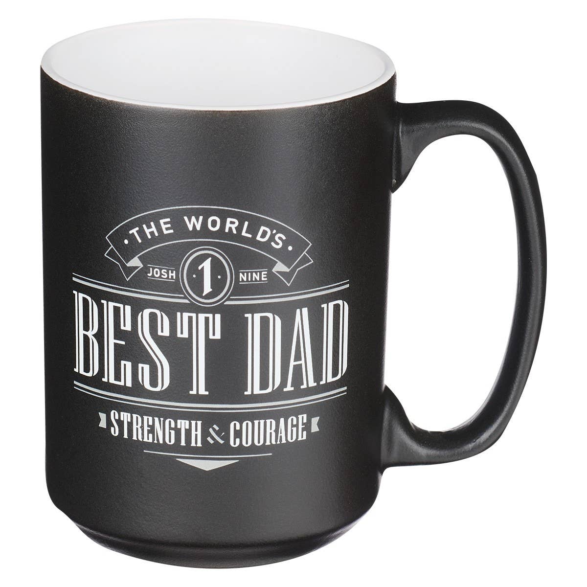 World’s Best Dad – Joshua 1:9 Ceramic Mug