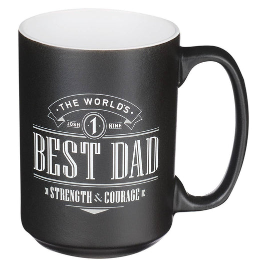 World’s Best Dad – Joshua 1:9 Ceramic Mug