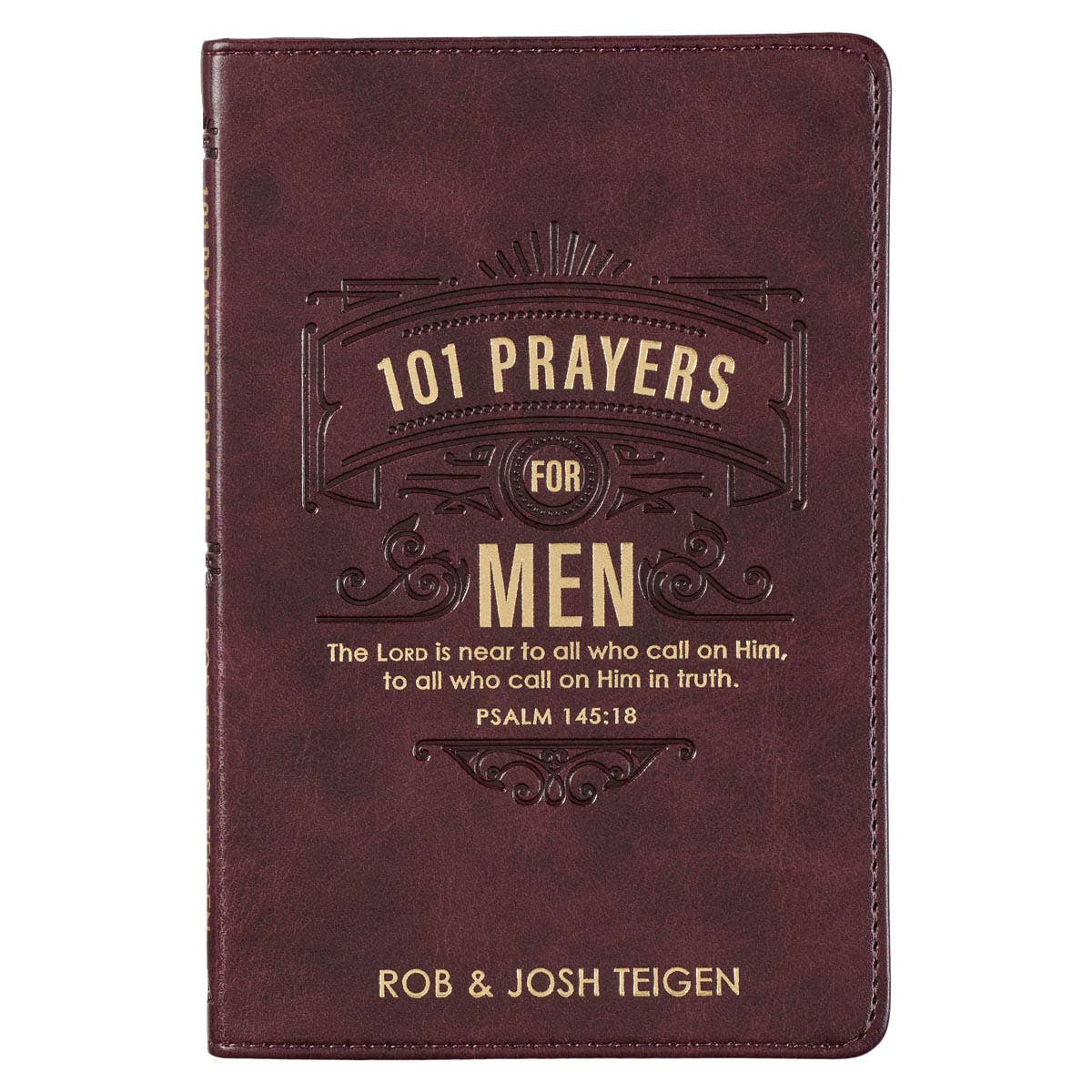 101 Prayers for Men – Brown Faux Leather Prayer Book