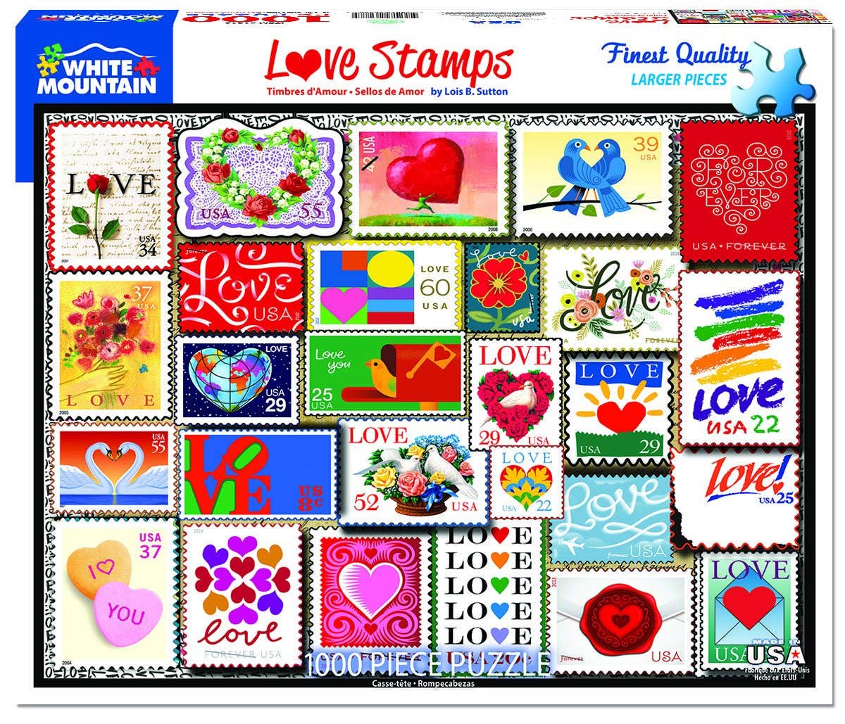 Love Stamps - 1000 Piece Jigsaw Puzzle